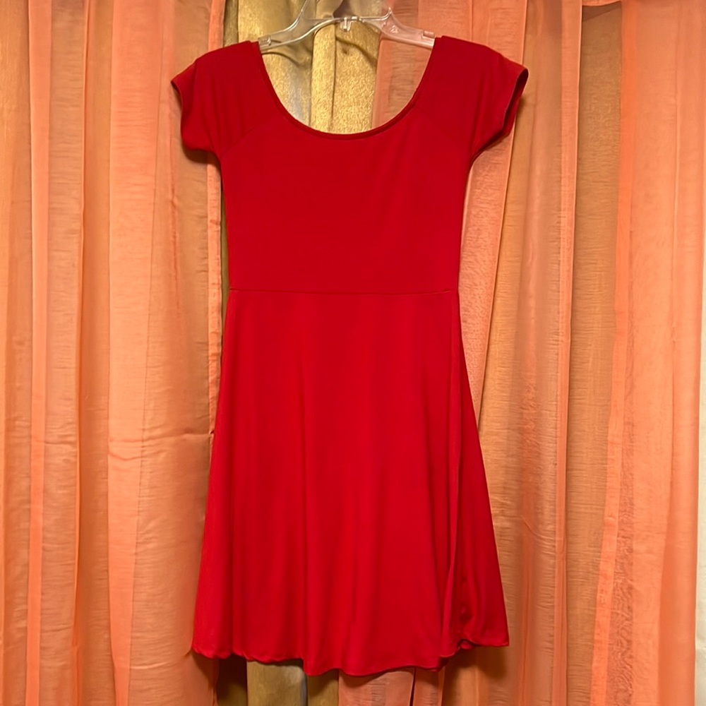 cute red dress summer style